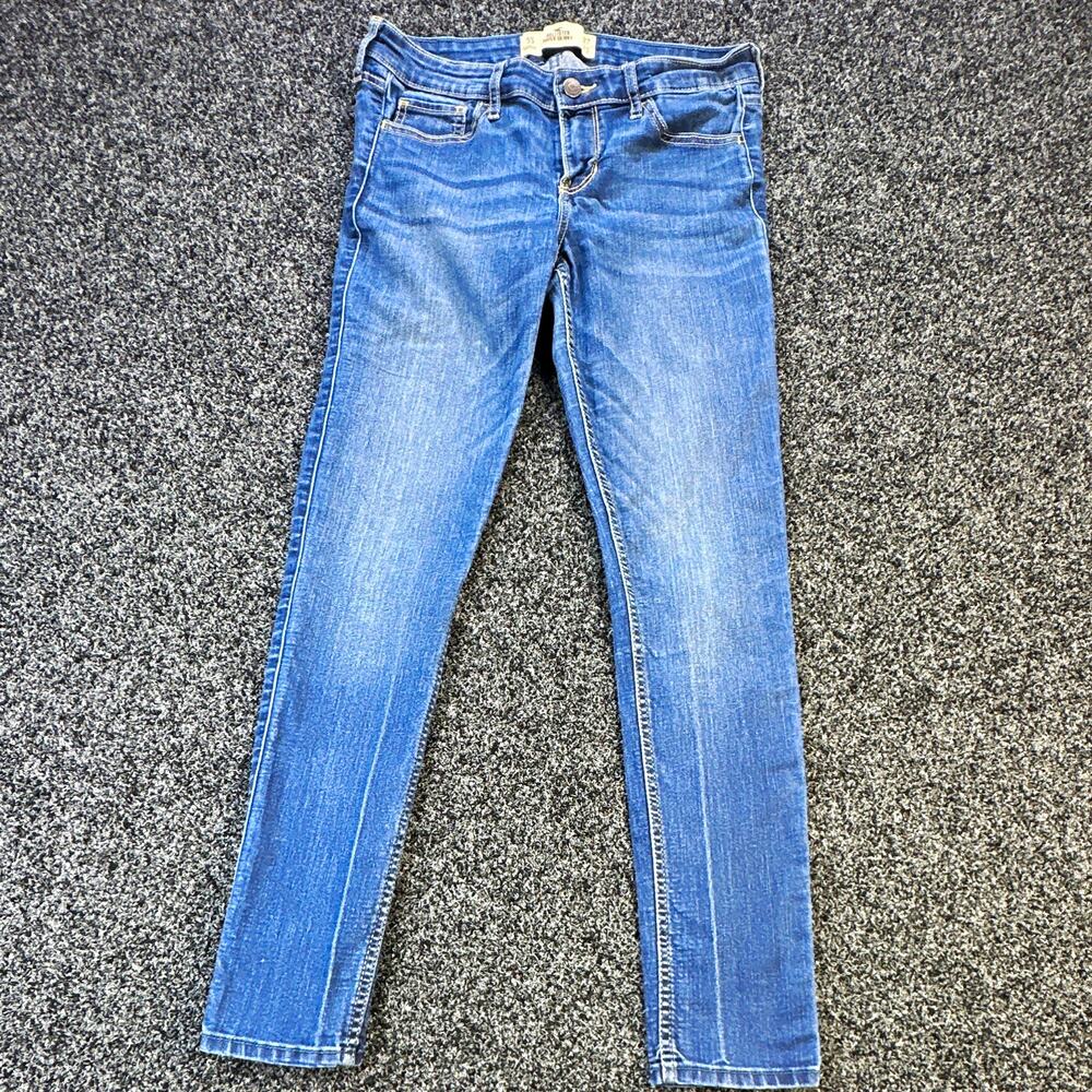 Hollister Women’s Super Skinny Jeans Size 5S 27x29 Blue Stretch Denim